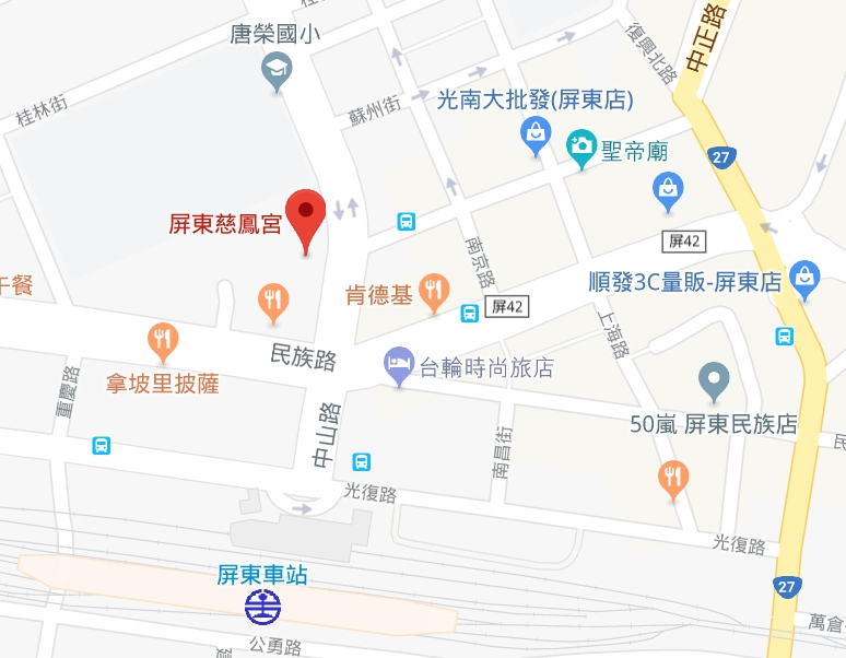 慈鳳宮map