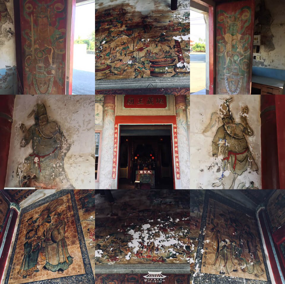 地皇宮舊廟廟門與各式壁畫