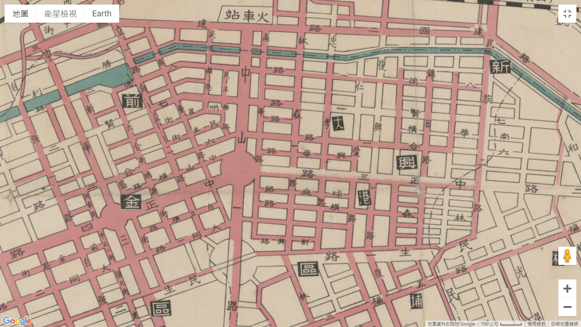 1958高雄市街圖